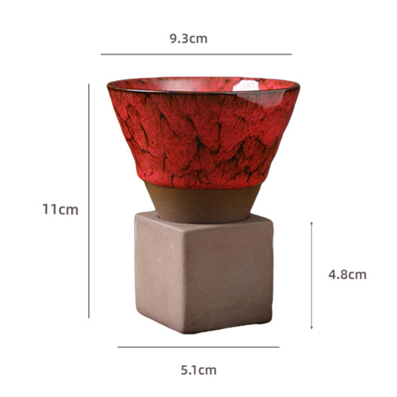 Buddha Stones Retro Kiln Change Tazza da caffè in ceramica Tazza da caffè espresso con base da 200 ml