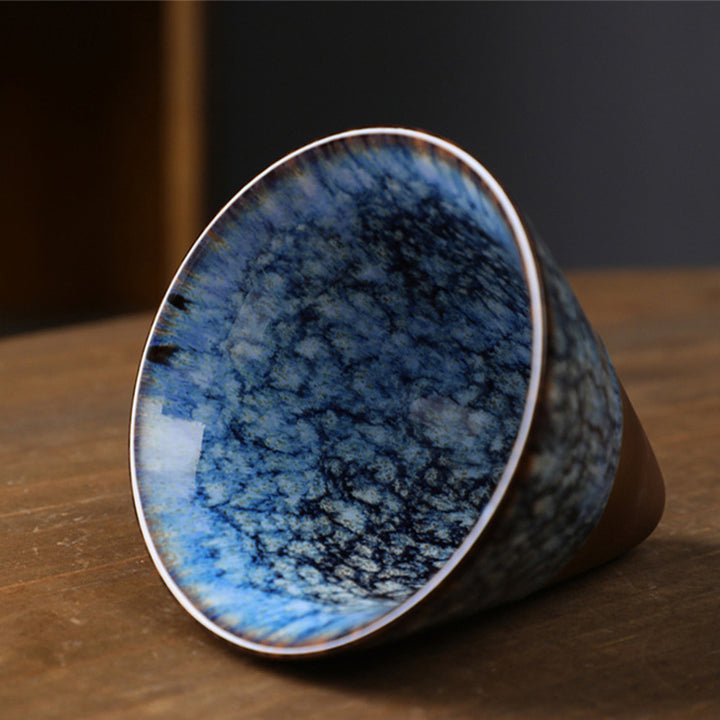 Buddha Stones Retro Kiln Change Tazza da caffè in ceramica Tazza da caffè espresso con base da 200 ml