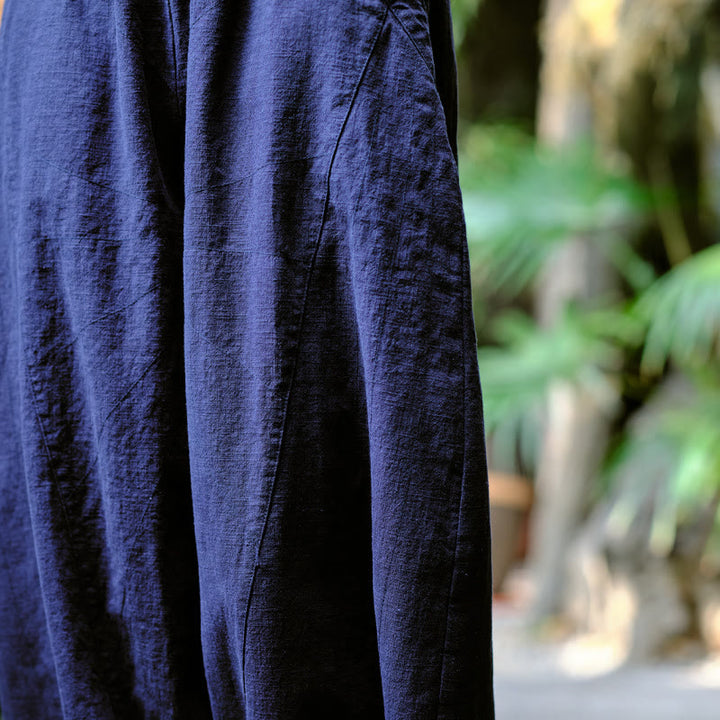 Pantaloni harem yoga larghi tinta unita con tasche Buddha Stones - image 23