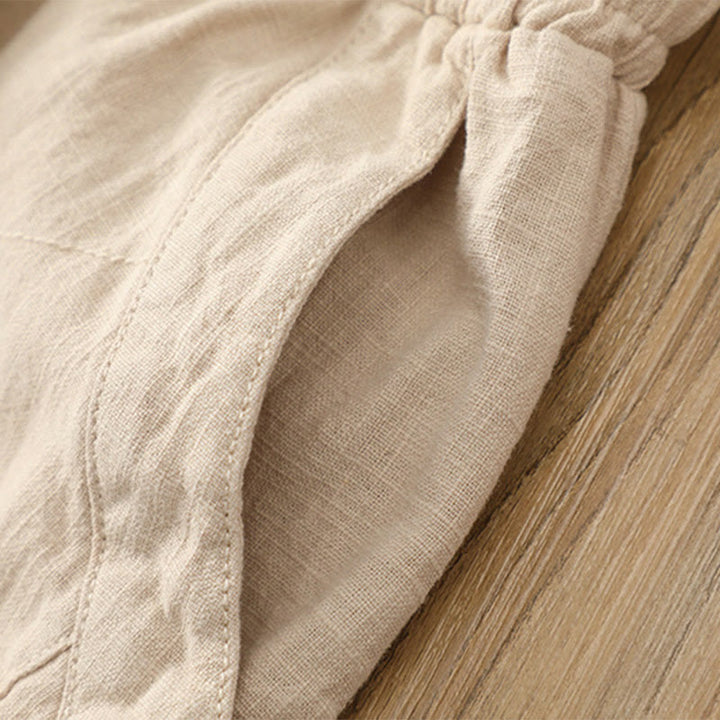 Pantaloni harem yoga larghi tinta unita con tasche Buddha Stones - image 12