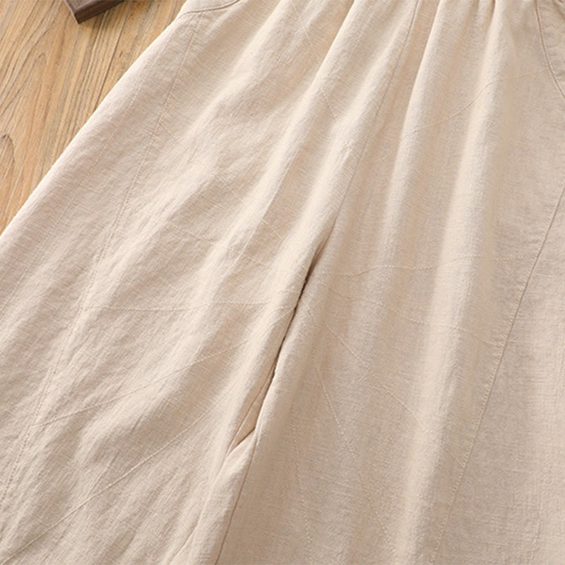 Pantaloni harem yoga larghi tinta unita con tasche Buddha Stones - image 13