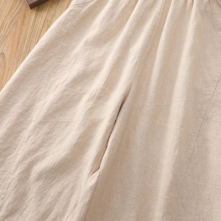 Pantaloni harem yoga larghi tinta unita con tasche Buddha Stones - image 13