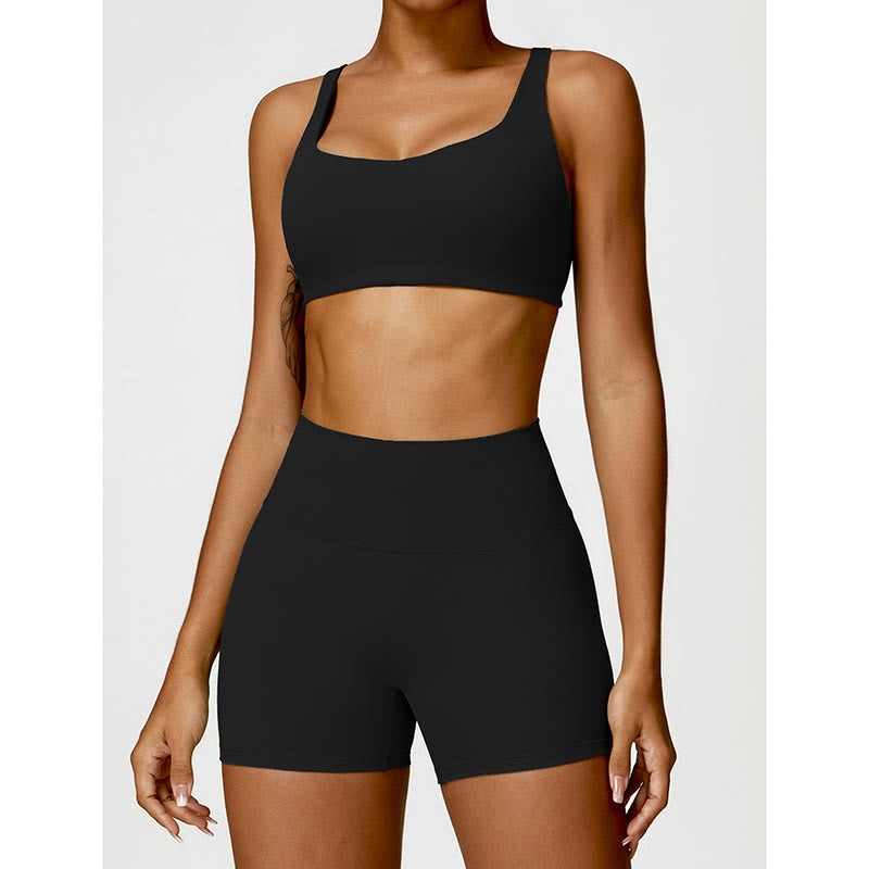 Buddha Stones Gym Sport Yoga Reggiseno senza schienale Canotta corta Pantaloncini - image 1