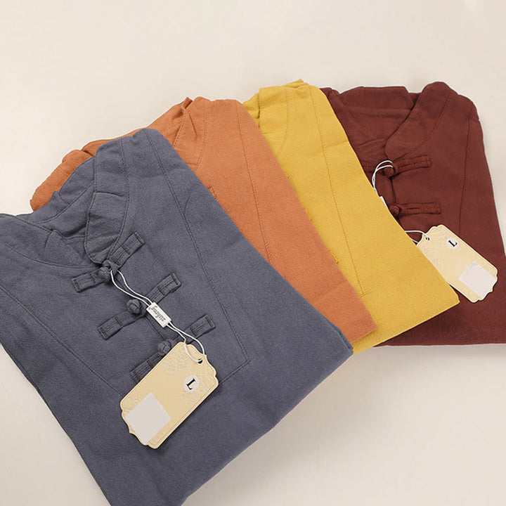 Buddha Stones 2 pezzi da uomo manica corta maglietta top pantaloni meditazione zen tai chi cotone lino abbigliamento set - image 13