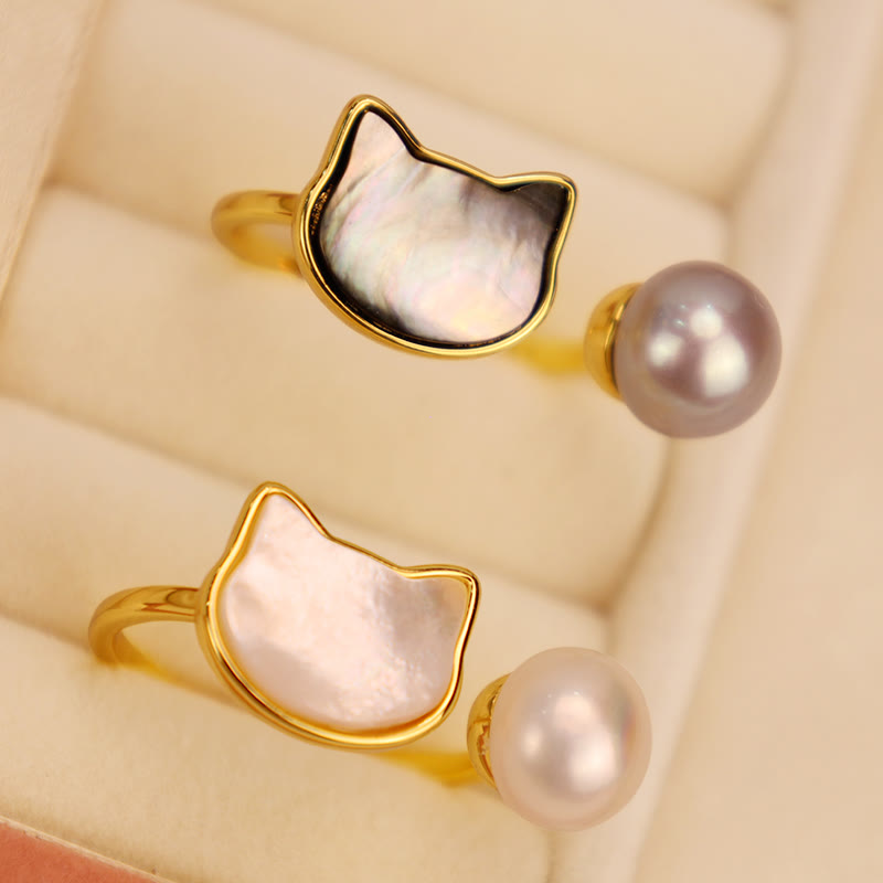 Buddha Stones Perla naturale Rame Gatto Guarigione Collana Ciondolo Orecchini - image 8