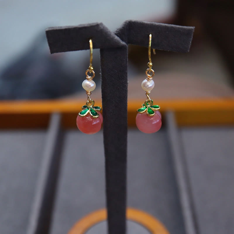 Buddha Stones placcate in oro rame naturale agata Yanyuan perla collana pendente braccialetto orecchini set positivo