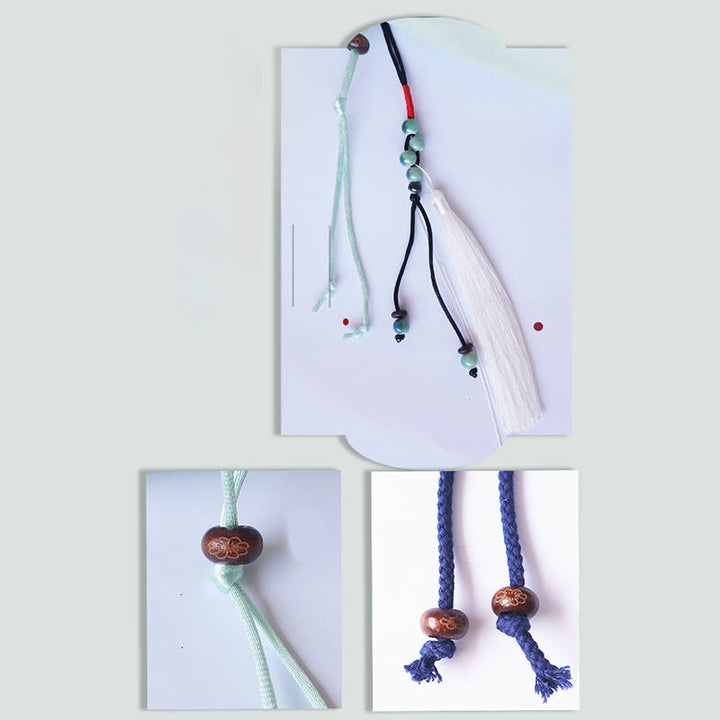 Borsa a tracolla in tela Buddha Stones, fiori di erba ricamati, fiori di ciliegio, borsa a tracolla