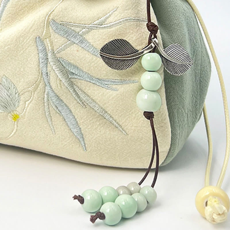Buddha Stones Suzhou Ricamo Lotus Epiphyllum Magnolia Cotone Lino Tote Borsa A Tracolla Borsa A Mano