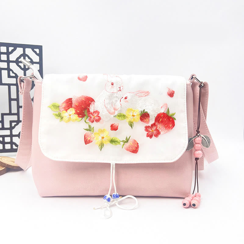 Buddha Stones Ricamato Camelia Epiphyllum Gardenia Sakura Fiori Borsa a Tracolla Borsa a Tracolla Borsa per Cellulare