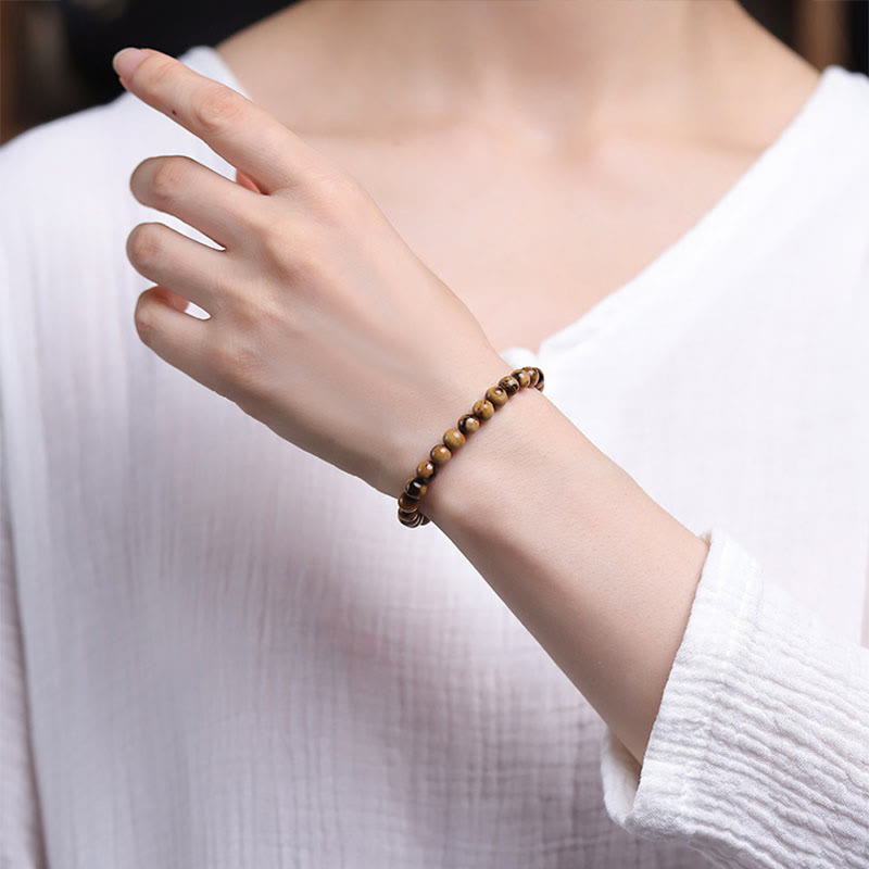 Buddha Stones 925 Sterling Silver Natural Golden Sea Willow Zakiram Dea della Ricchezza Fortuna Fu Carattere Braccialetto di Successo - image 10