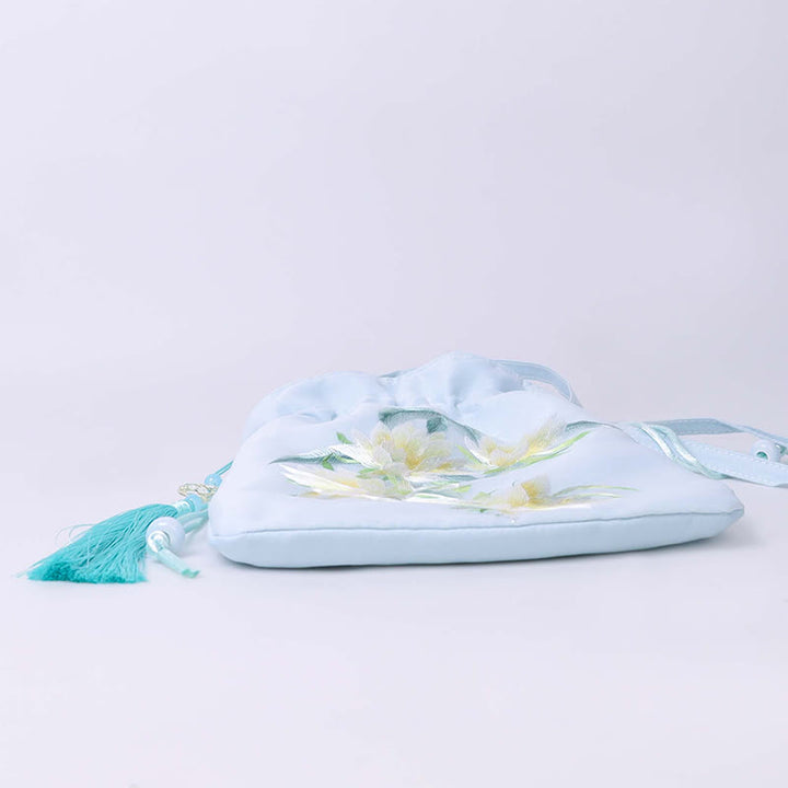 Buddha Stones Suzhou Ricamo Loto Cervo Epiphyllum Peonia Coniglio Cotone Lino Tote Borsa A Tracolla Borsa A Tracolla Borsa A Mano