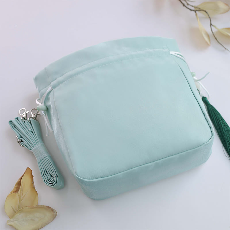 Buddha Stones Suzhou Ricamo Coniglio Loto Epiphyllum Peonia Magnolia Tote Borsa a tracolla Borsa a tracolla Borsa a mano