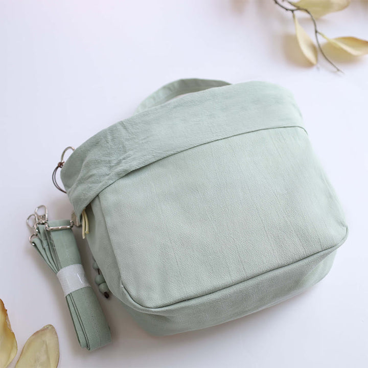 Buddha Stones Suzhou Ricamo Lotus Epiphyllum Magnolia Cotone Lino Tote Borsa A Tracolla Borsa A Mano