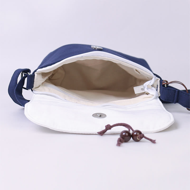 Buddha Stones Ricamato Camelia Epiphyllum Gardenia Sakura Fiori Borsa a Tracolla Borsa a Tracolla Borsa per Cellulare