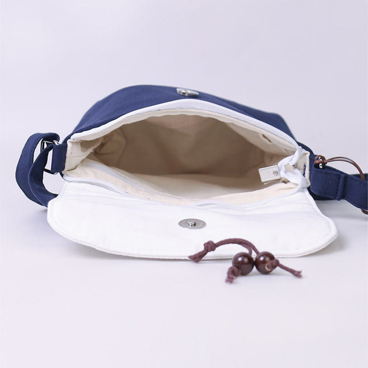 Buddha Stones Ricamato Camelia Epiphyllum Gardenia Sakura Fiori Borsa a Tracolla Borsa a Tracolla Borsa per Cellulare