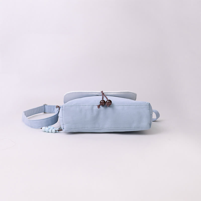 Buddha Stones Ricamato Camelia Epiphyllum Gardenia Sakura Fiori Borsa a Tracolla Borsa a Tracolla Borsa per Cellulare