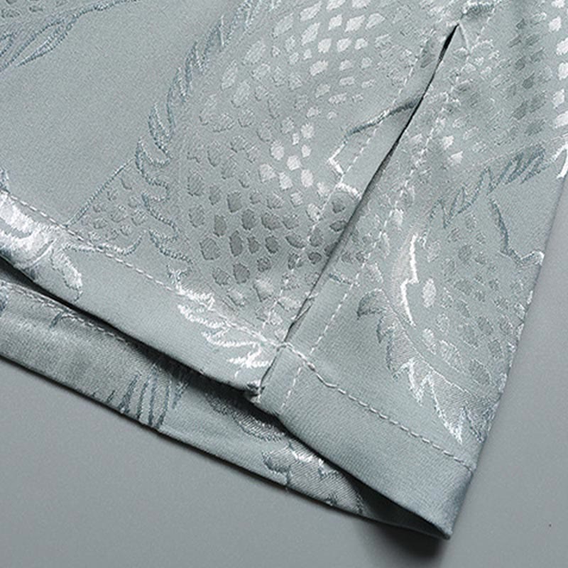 Buddha Stones Modello di drago Abito Tang Hanfu Uniforme tradizionale Maniche corte Pantaloni Abbigliamento Set da uomo - image 11