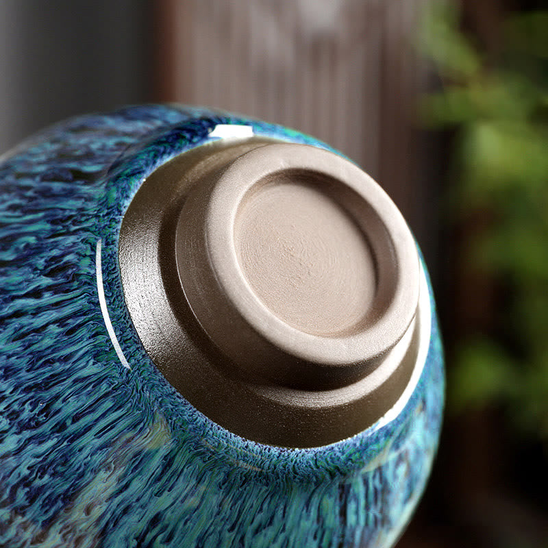 Buddha Stones Tazza da tè in ceramica multicolore Tazza da tè Ocean Wave