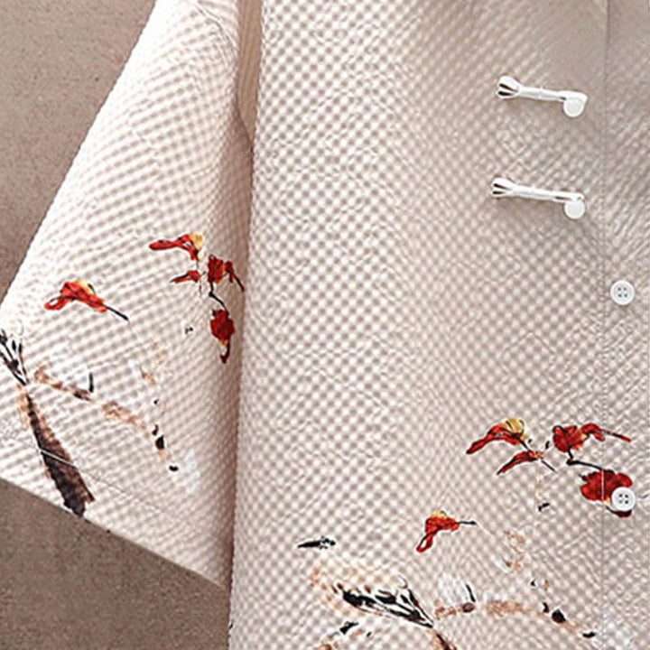 Set da uomo con pantaloncini a maniche corte con motivo a gazze e paesaggio Buddha Stones alberi di cocco - image 18