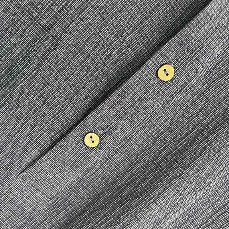 Camicia a maniche corte con bottoni Buddha Stones