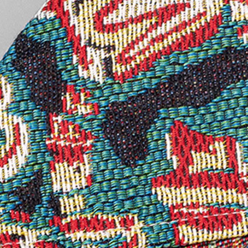 Borsa a tracolla con stampa geometrica a triangolo sotto le ascelle, motivo: Buddha Stones, fiori, lettere, farfalle