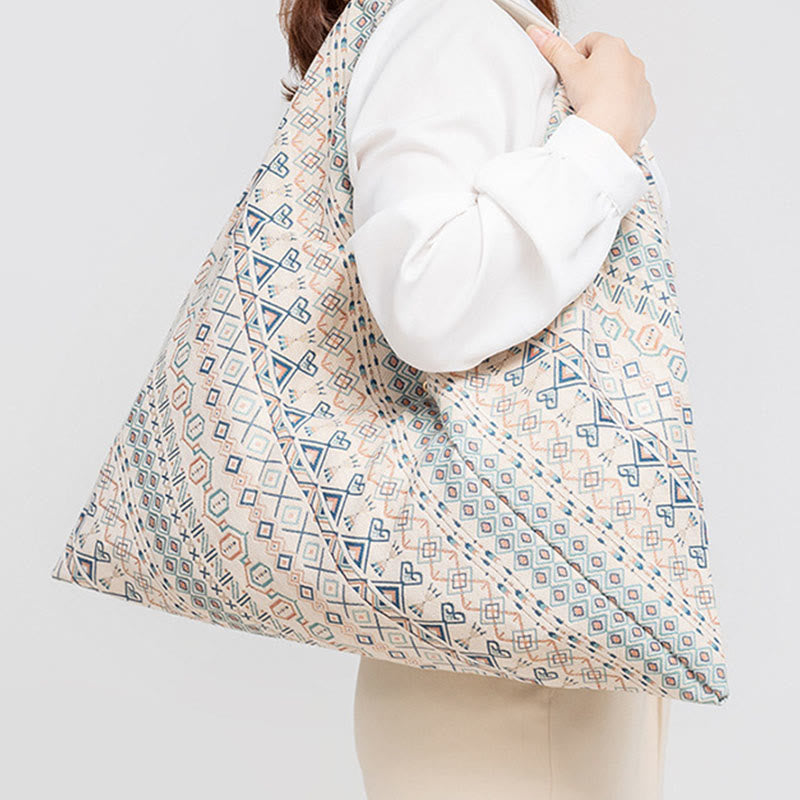 Borsa a tracolla triangolo sottobraccio con stampa a strisce leopardate, motivo : Buddha Stones , geometria, fiori di tigre