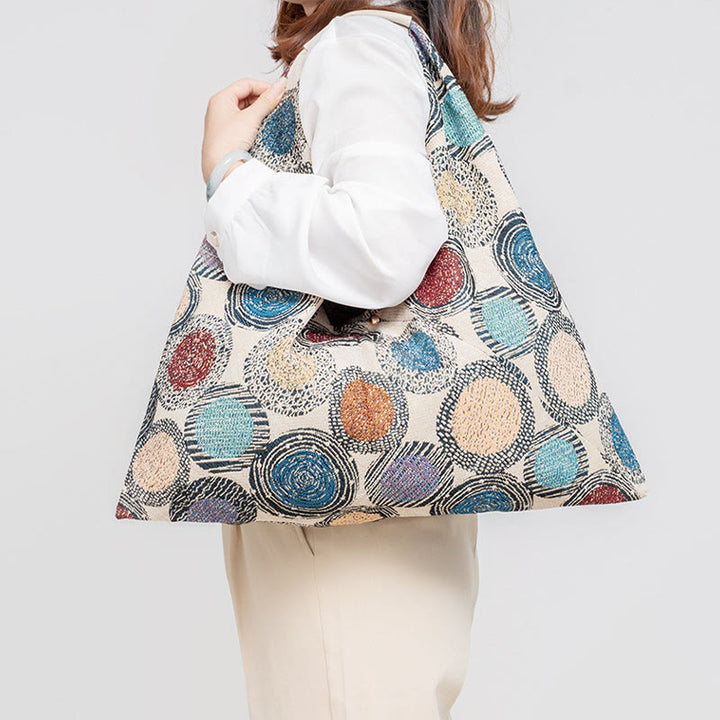 Borsa a tracolla triangolo sottobraccio con stampa a strisce leopardate, motivo : Buddha Stones , geometria, fiori di tigre