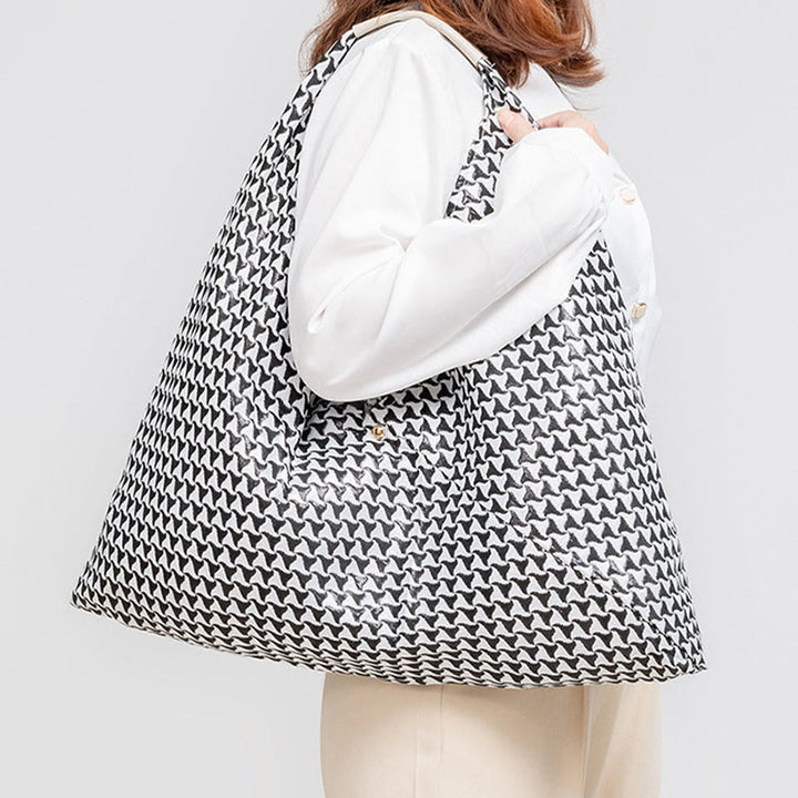 Borsa a tracolla triangolo sottobraccio con stampa a strisce leopardate, motivo : Buddha Stones , geometria, fiori di tigre