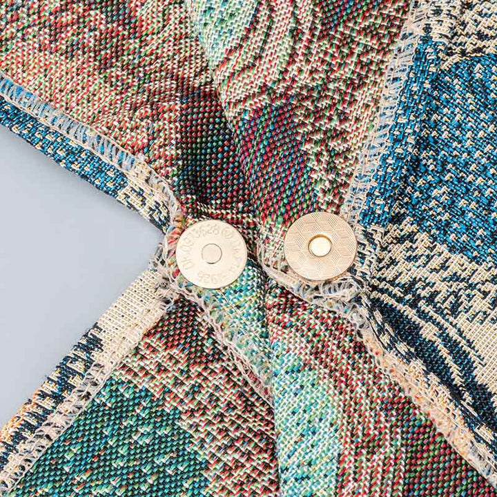 Borsa a tracolla triangolo sottobraccio con stampa a strisce leopardate, motivo : Buddha Stones , geometria, fiori di tigre