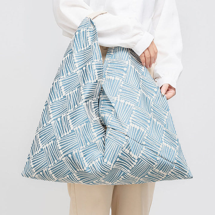 Borsa a tracolla triangolo sottobraccio con stampa a strisce leopardate, motivo : Buddha Stones , geometria, fiori di tigre