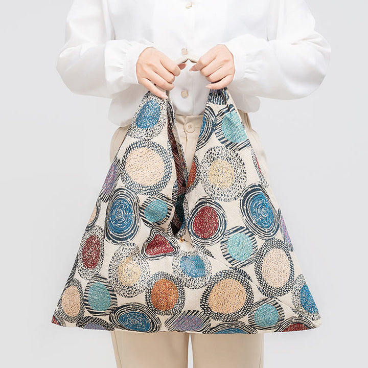 Borsa a tracolla triangolo sottobraccio con stampa a strisce leopardate, motivo : Buddha Stones , geometria, fiori di tigre