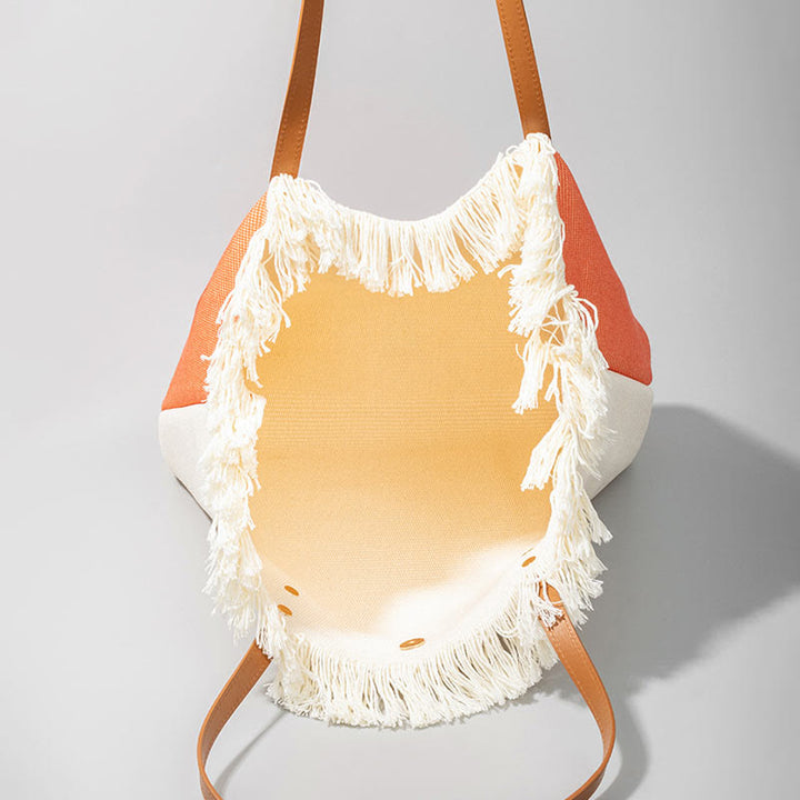 Borsa a tracolla in tela con nappa mandala acchiappasogni Buddha Stones, grande capacità