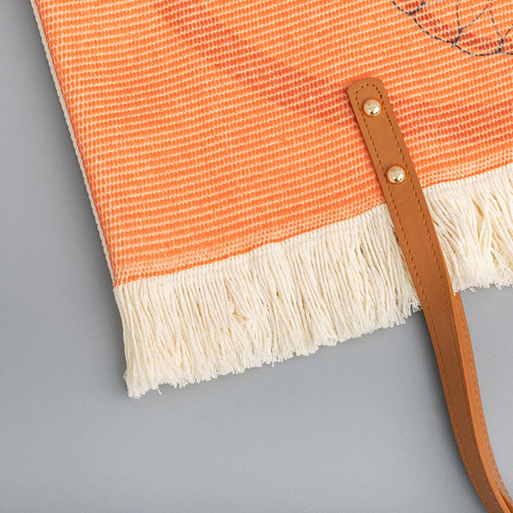 Borsa a tracolla in tela con nappa mandala acchiappasogni Buddha Stones, grande capacità