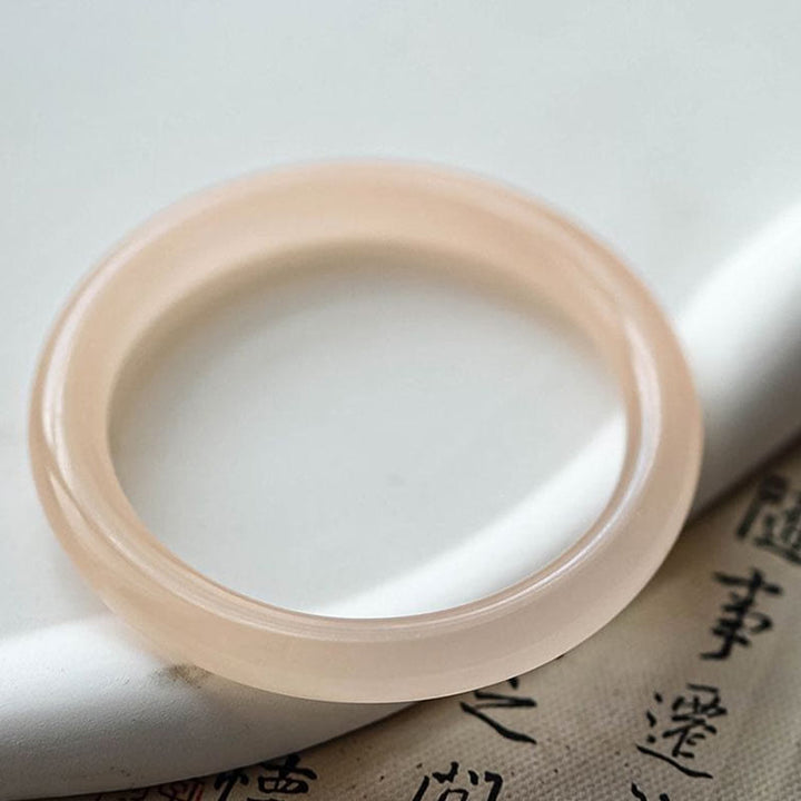 Buddha Stones Braccialetto di giada rosa antico naturale per l'amore di sé