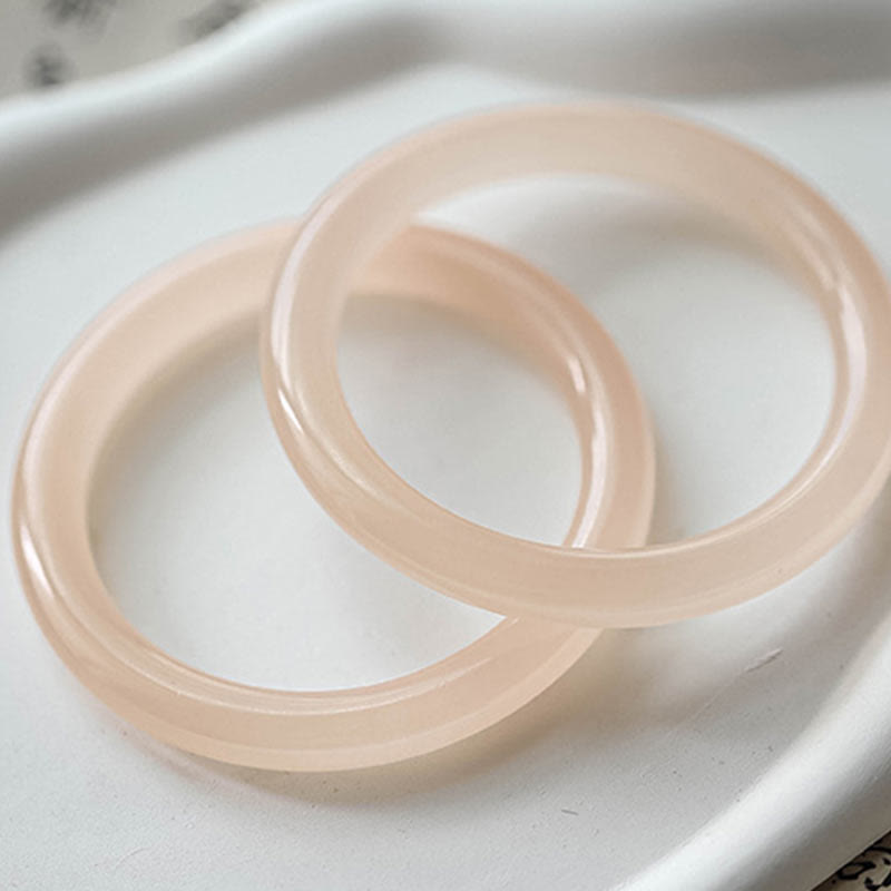 Buddha Stones Braccialetto di giada rosa antico naturale per l'amore di sé