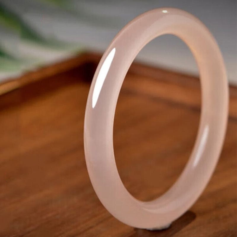 Buddha Stones Braccialetto di giada rosa antico naturale per l'amore di sé