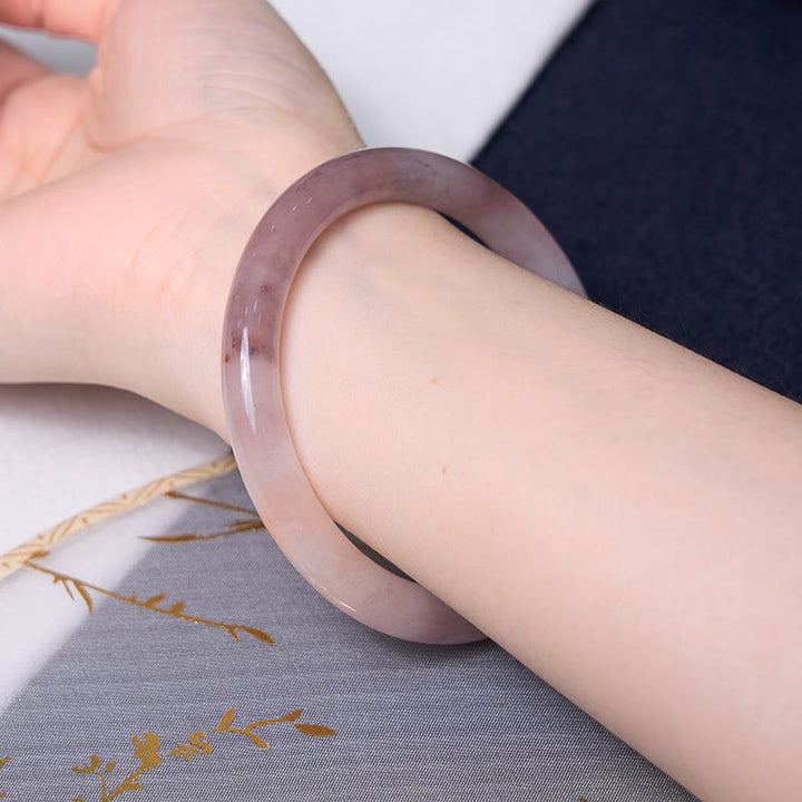 Le Buddha Stones esaltano la felicità e la gioia, set di braccialetti viola