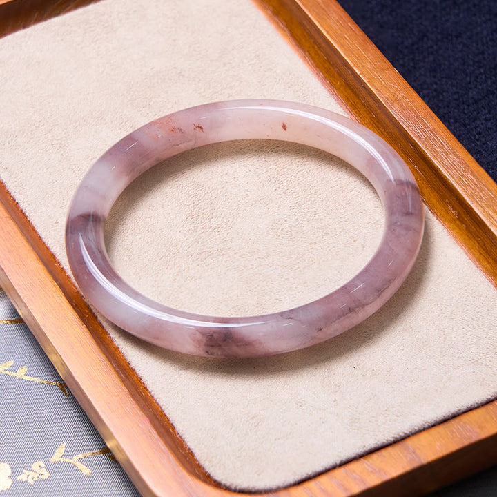 Le Buddha Stones esaltano la felicità e la gioia, set di braccialetti viola