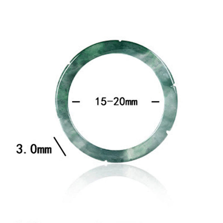 Buddha Stones Natural Jade Bamboo Prosperity Abbondanza