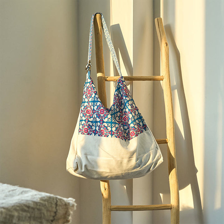 Borsa a tracolla in cotone Buddha Stones