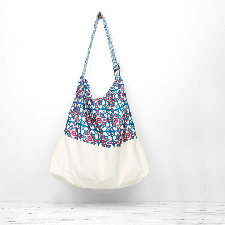 Borsa a tracolla in cotone Buddha Stones