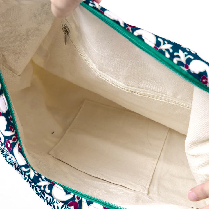 Borsa a tracolla in cotone Buddha Stones