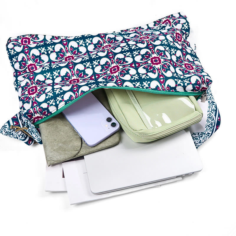 Borsa a tracolla in cotone Buddha Stones