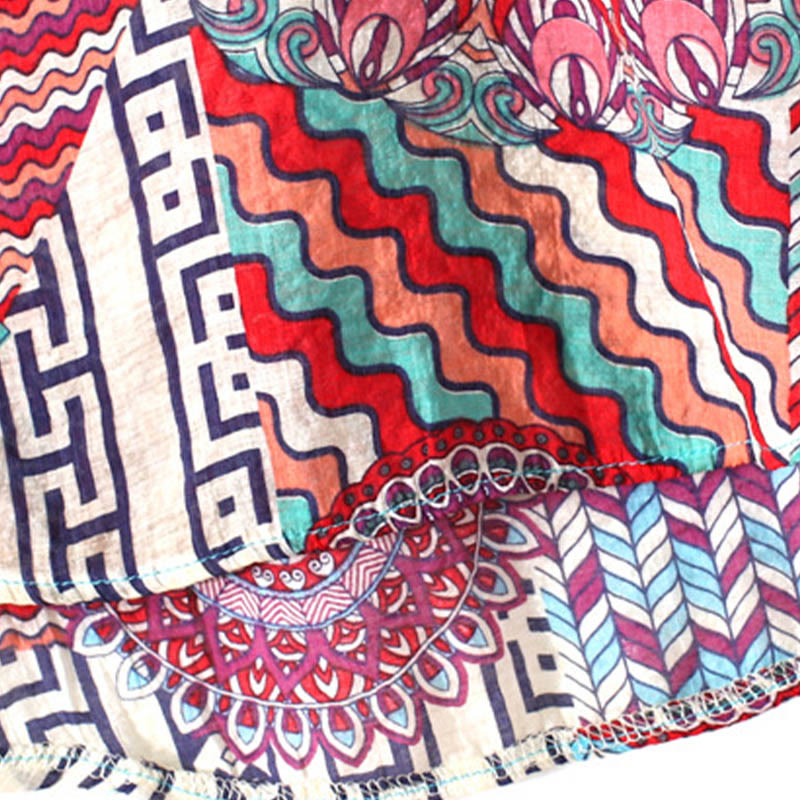 Camicia con mezza abbottonatura e mandala geometrico da donna Buddha Stones