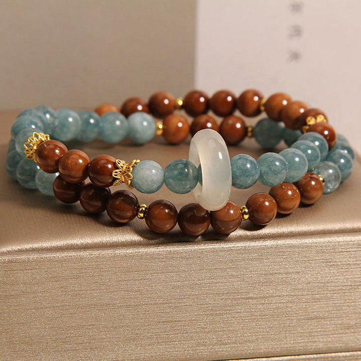 Braccialetto di giada con semi di Kuka Buddha Stones, ricchezza e fortuna