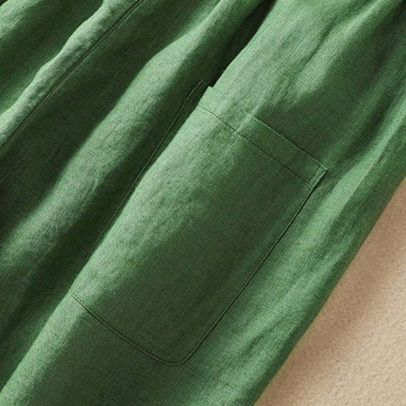 Pantaloni harem con coulisse in cotone con tasche da donna Buddha Stones Summer - image 15