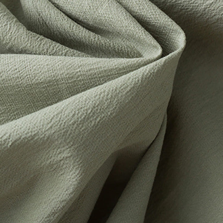 Buddha Stones Tang Frog-Bottone Camicia Manica Tre Quarti Pantaloni Abito Uomo