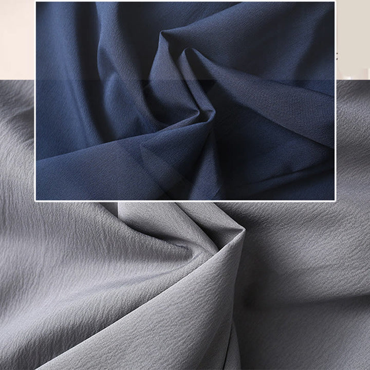 Buddha Stones Tang Frog-Bottone Camicia Manica Corta Pantaloni Gamba Larga Abito Uomo