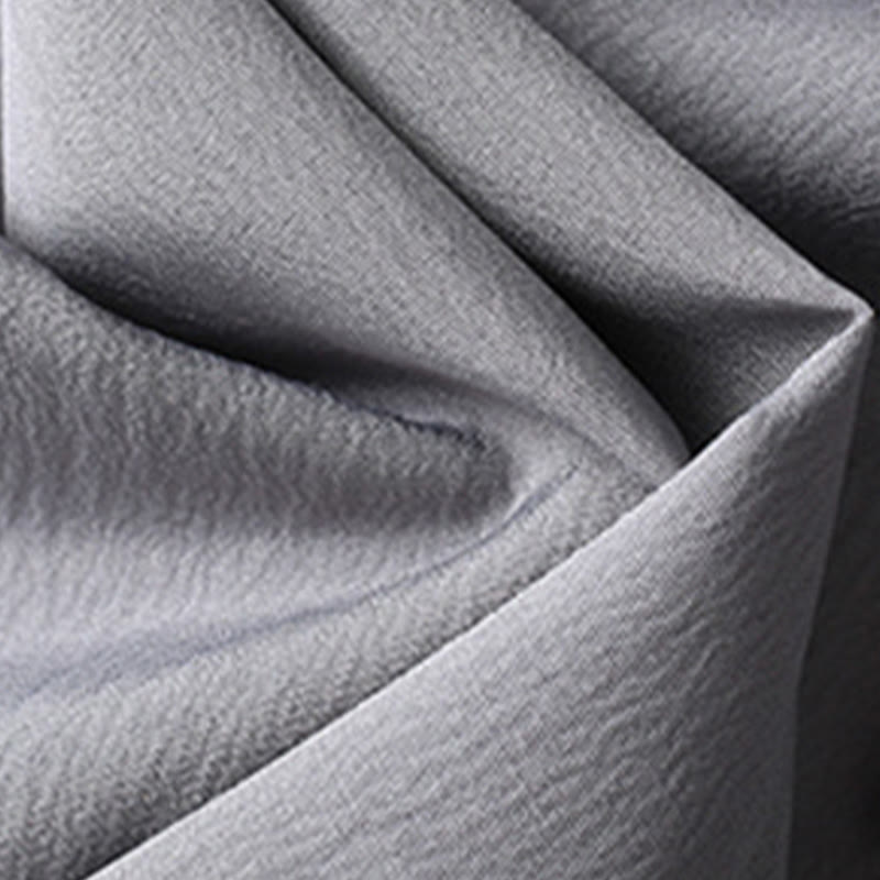 Buddha Stones Tang Frog-Bottone Camicia Manica Corta Pantaloni Gamba Larga Abito Uomo