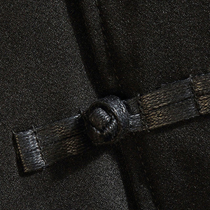 Buddha Stones Ricama Drago Fenice Casual Rana-bottoni Cotone Giacca Camicia Abbigliamento Uomo - image 6